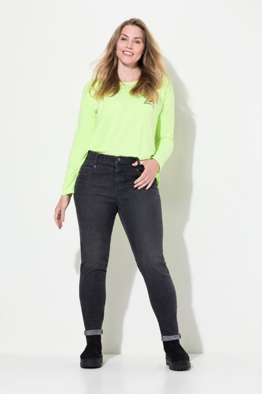 Jean taille haute, coupe Slim Fit