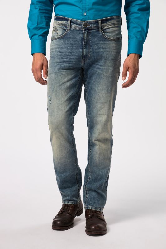 Jean ventre confort, finition FLEXNAMIC®, coupe Straight Fit 5 poches - jusqu'au 38/74