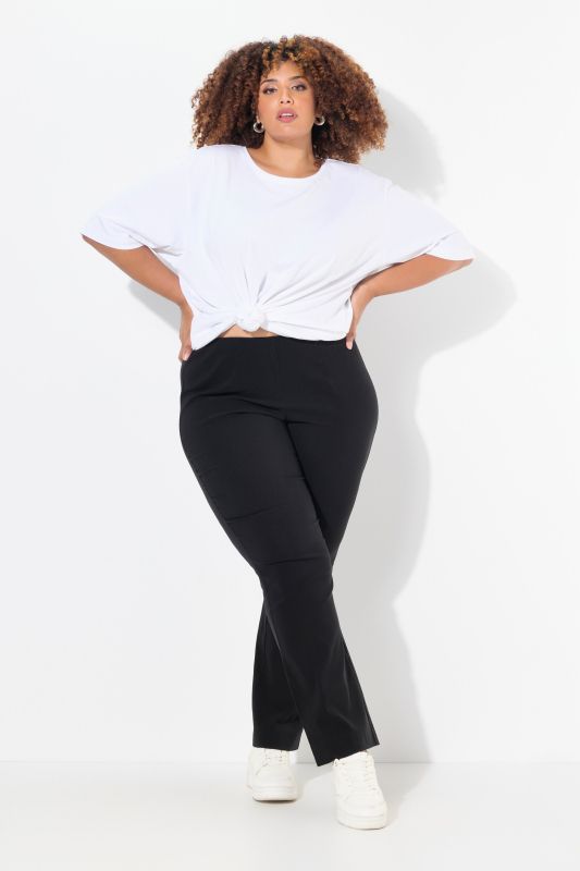 Pantalon thermique en tissu bengaline bien chaud, coupe Slim Fit et ceinture élastique