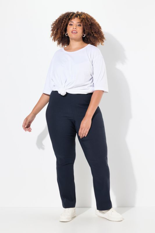 Pantalon thermique en tissu bengaline bien chaud, coupe Slim Fit et ceinture élastique