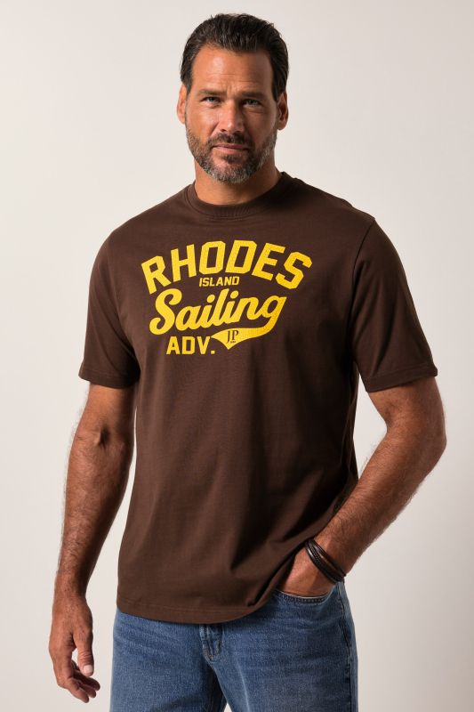 T-shirt JP 1880, manches courtes et col rond, imprimé vintage - jusqu'au 8 XL