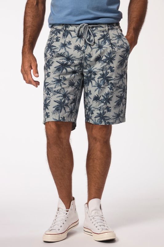 Bermuda à taille élastique etimprimé all-over - jusqu'au 8 XL