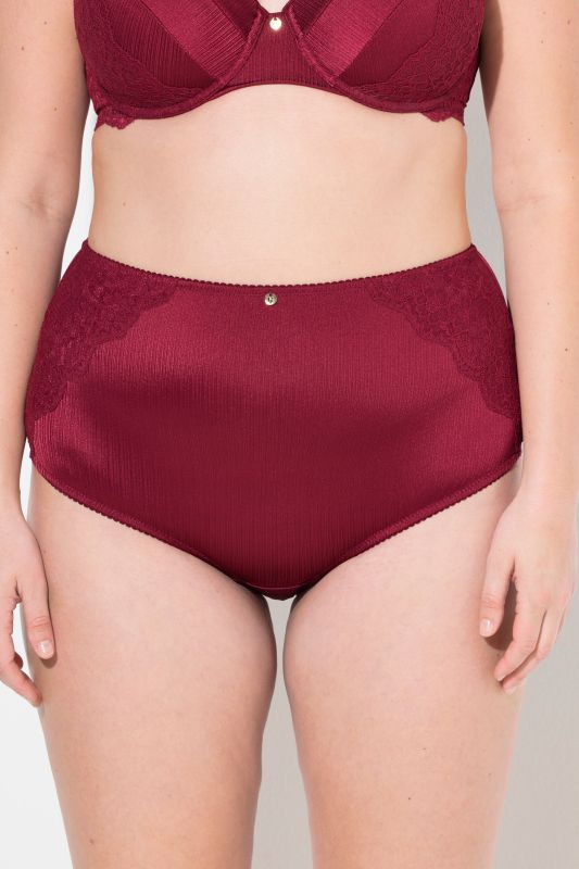 Culotte maxi en satin, dentelle à l'arrière