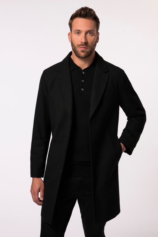 Manteau JP 1880 en laine mélangée, col à revers - jusqu'au 8&nbsp