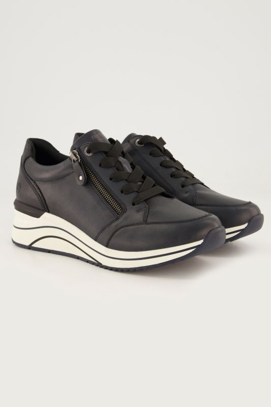 Sneakers en cuir Remonte, fermeture zippée - largeur H
