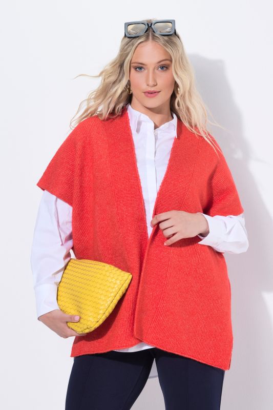 Cardigan oversize. Manches longues et coupe ouverte