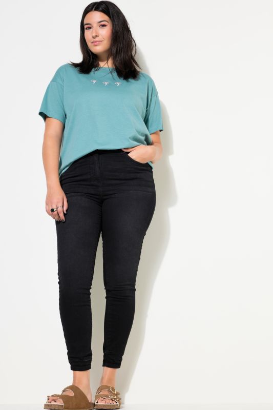 Jean skinny 5 poches. Taille haute et jambe slim