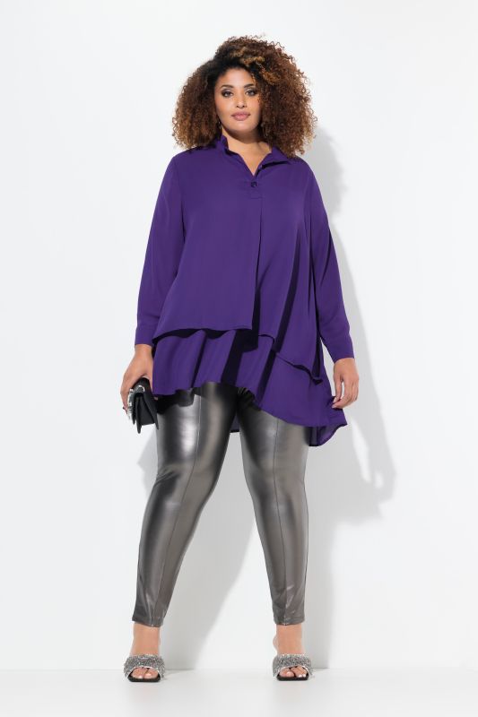 Legging en similicuir, jambes slim et taille élastique