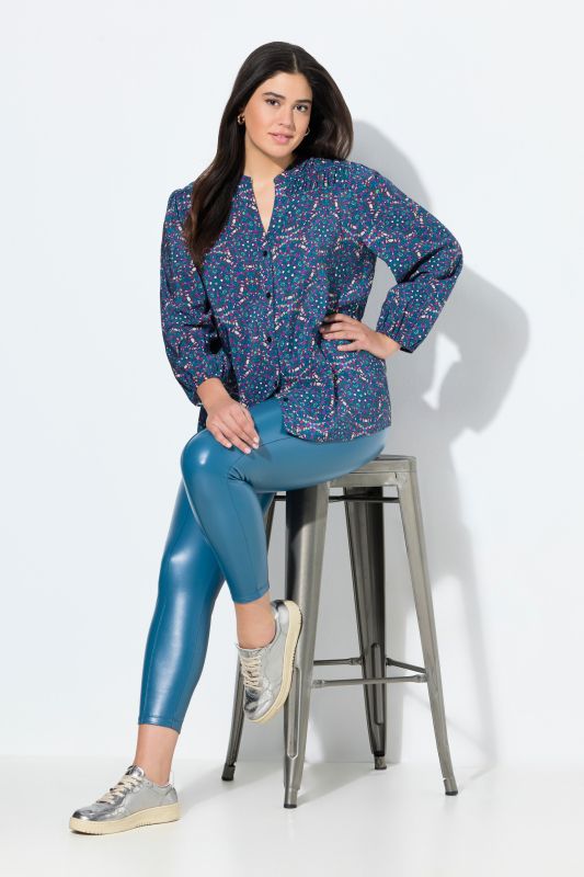 Legging en similicuir, jambes slim et taille élastique