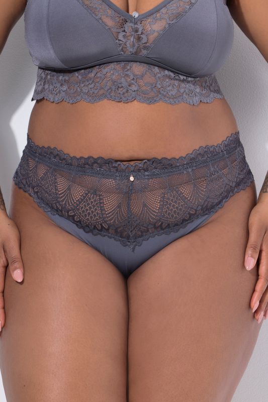 Strings en lot de 3, ceinture en dentelle