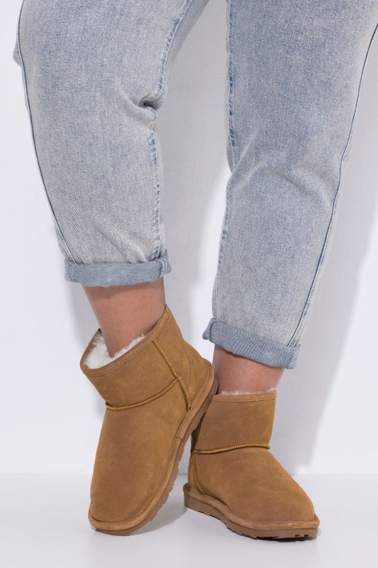 Bottines en cuir d'agneau Axelda, cuir suédé, largeur H
