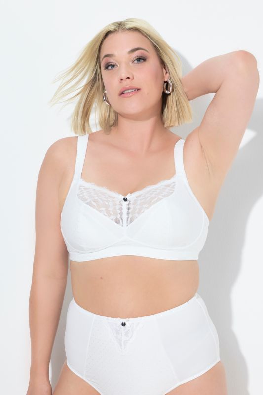 Soutien-gorge confort. Sans armatures. Dentelle - bonnet C-E