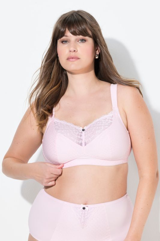 Soutien-gorge confort. Sans armatures. Dentelle - bonnet C-E