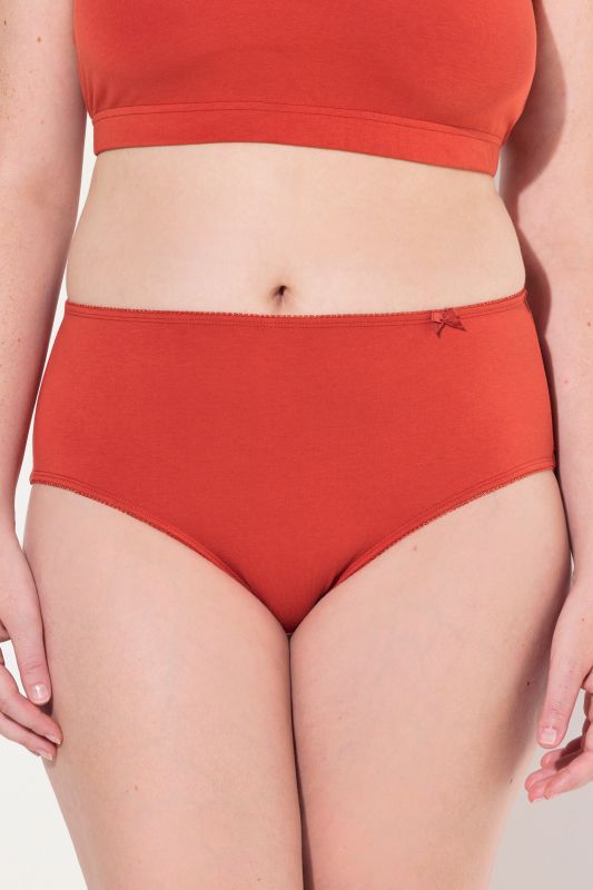 Culotte midi en coton bio, liseré fantaisie