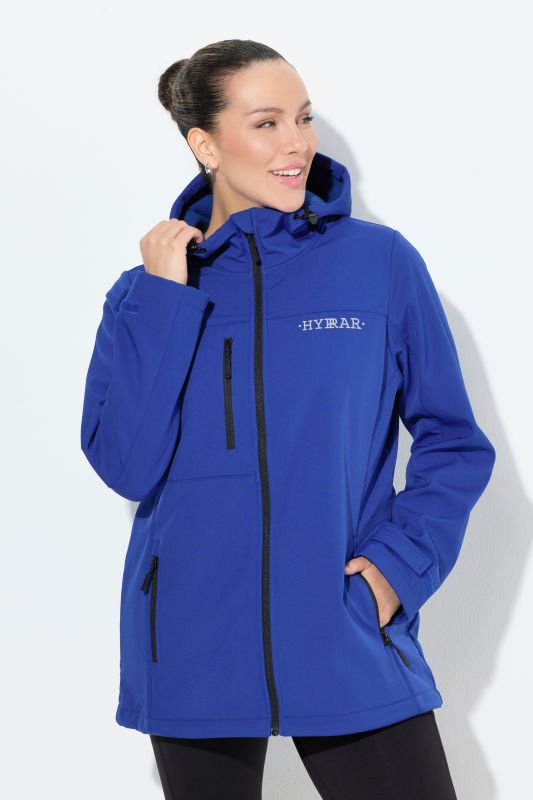 Veste Softshell HYPRAR déperlante, matière stretch et imprimé réfléchissant