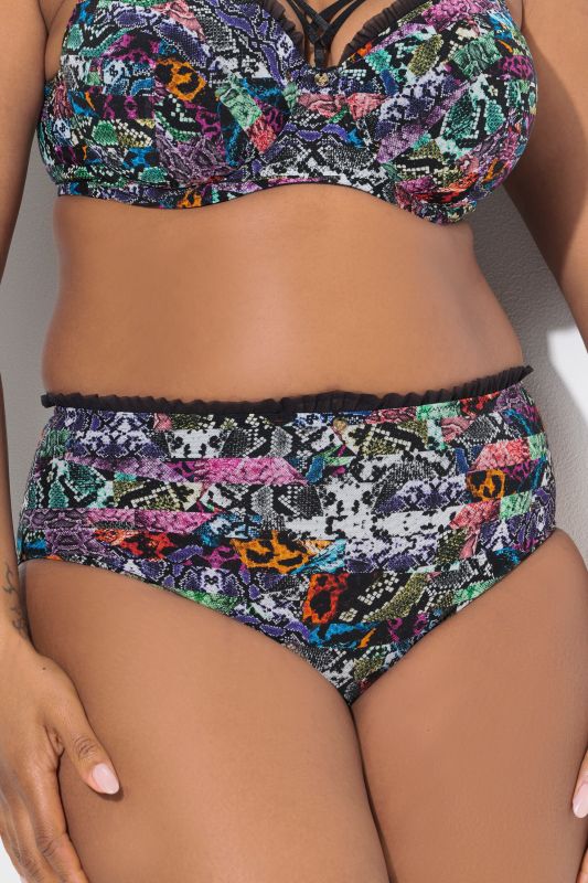 Culotte midi TruYou en microfibre, motif léopard