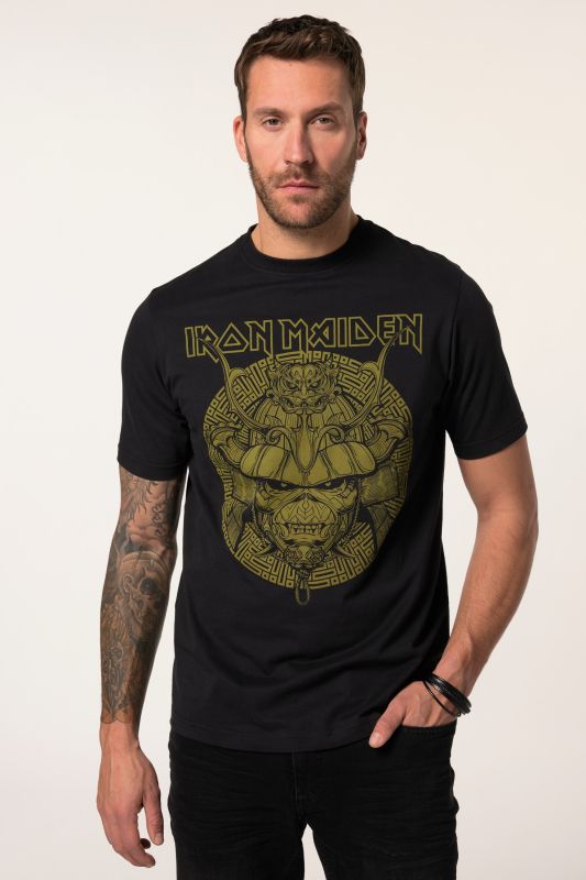 T-shirt JP 1880, imprimé groupe Iron Maiden, manches courtes - jusqu'au 8 XL
