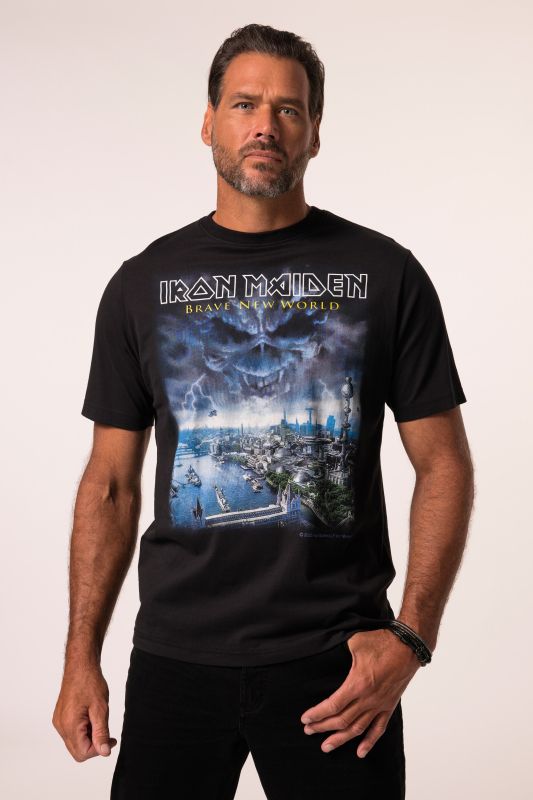 T-shirt JP 1880 à manches courtes, imprimé Iron Maiden « Noël » - jusqu'au 8 XL
