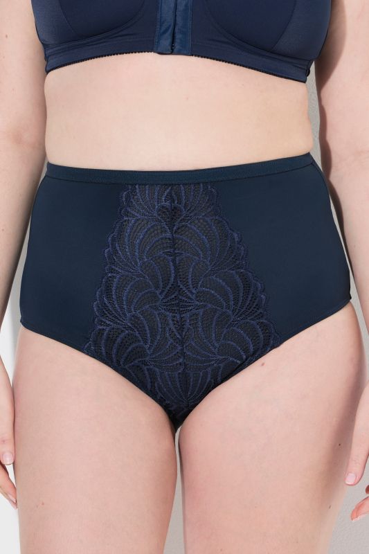 Culotte maxi sculptante, dentelle doublée, coupe taille haute