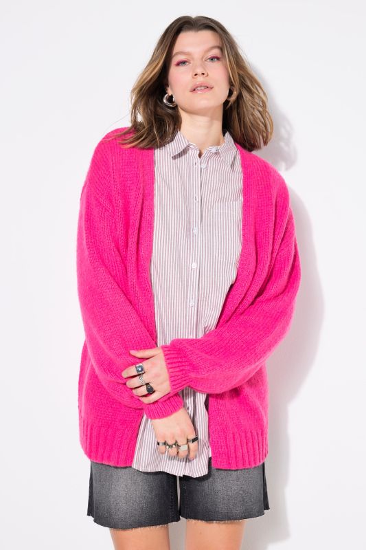 Cardigan oversize, maille confortable, coupe ouverte