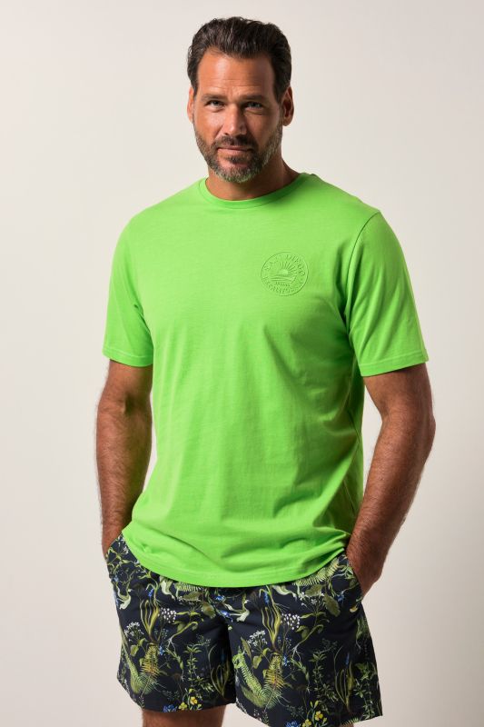 T-shirt JP 1880 à manches courtes, col rond et imprimé - jusqu'au 8 XL