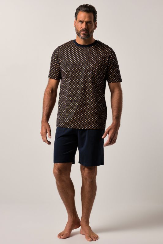 Pyjama JP 1880 collection Homewear, deux pièces (t-shirt à manches longues + short) – jusqu'au 8&nbsp;XL