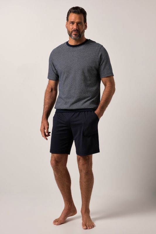 Pyjama JP 1880 ventre confort. Deux pièces (T-shirt rayé + short). Collection Homewear - jusqu'au 8 XL