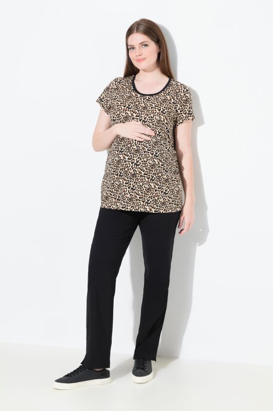 Pantalon Bellieva en bengaline, empiècement extensible au niveau de la ceinture