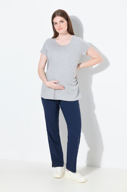 Pantalon Bellieva en bengaline, empiècement extensible au niveau de la ceinture