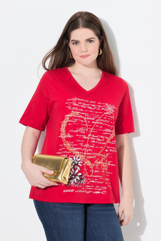 T-shirt motif traditionnel bavarois. Col rond et manches courtes. Coupe Classic