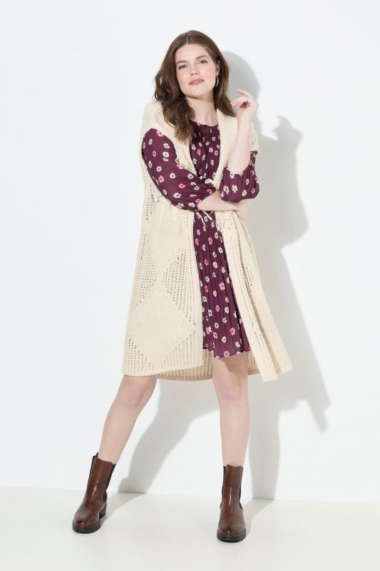 Cardigan long sans manches