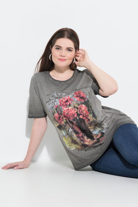 T-shirt motif traditionnel bavarois. Col rond et manches courtes. Coupe Classic