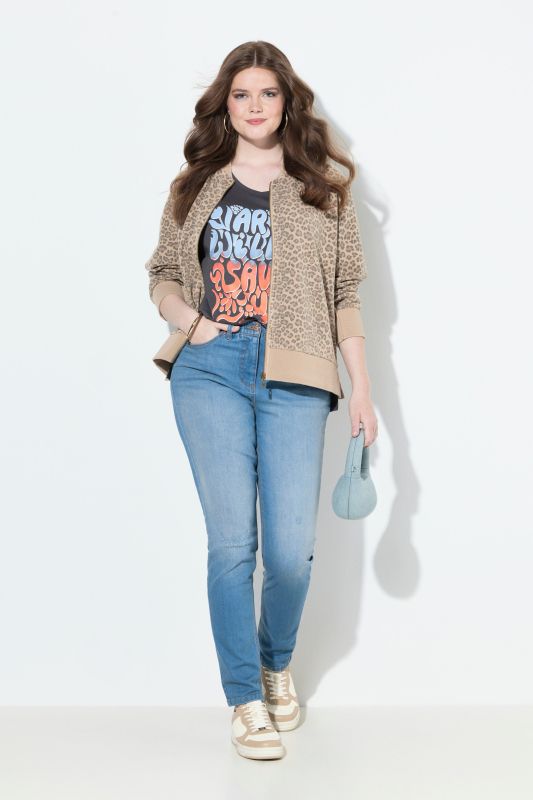 Jean Sarah en denim stretch, jambe étroite, matière recyclée