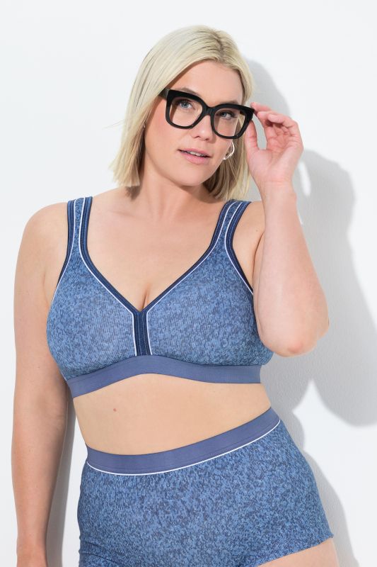 Soutien-gorge minimiseur, sans armatures, aspect jean – bonnet C-D
