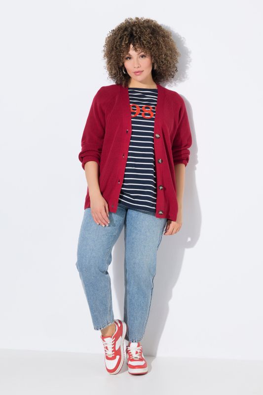 Jean Mom, coupe carotte. Mélange lyocell-denim