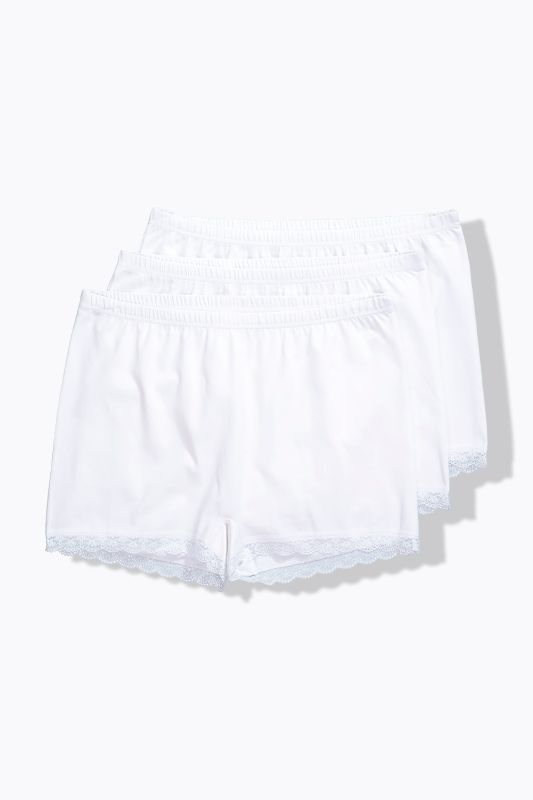 Shorties en lot de 3, liseré en dentelle