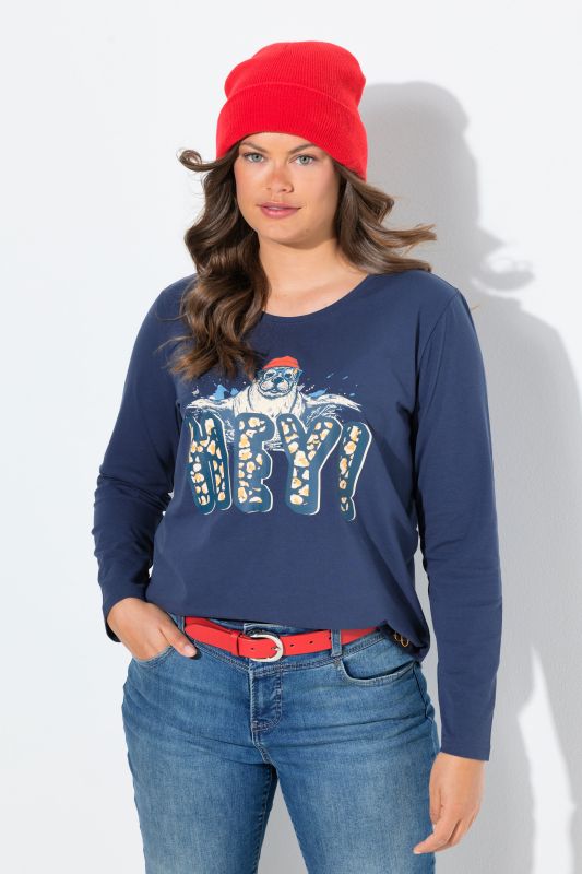 T-shirt manches longues et décolleté rond, OEKO-TEX MIG