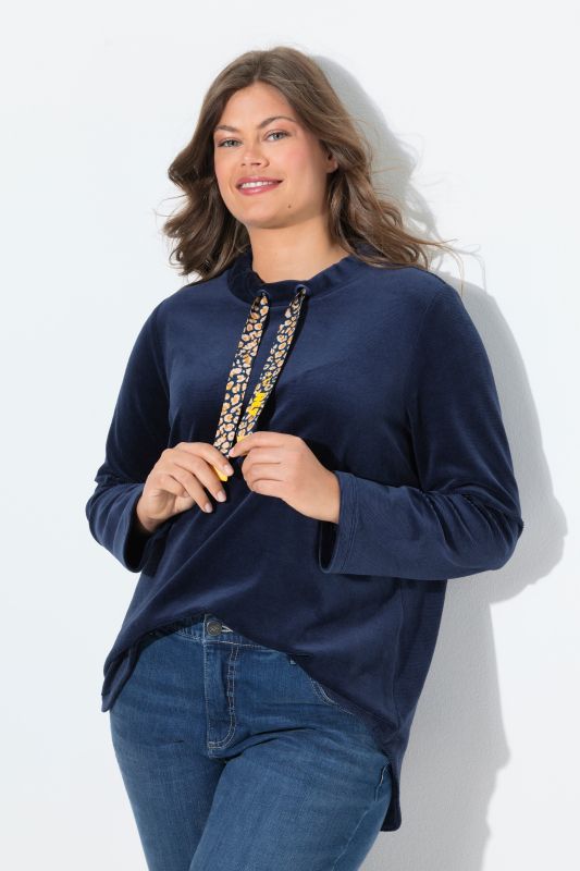 Sweat-shirt col montant et manches longues