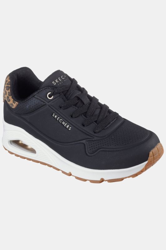 Sneakers Skechers, mousse à mémoire de forme, détails léopard – largeur G