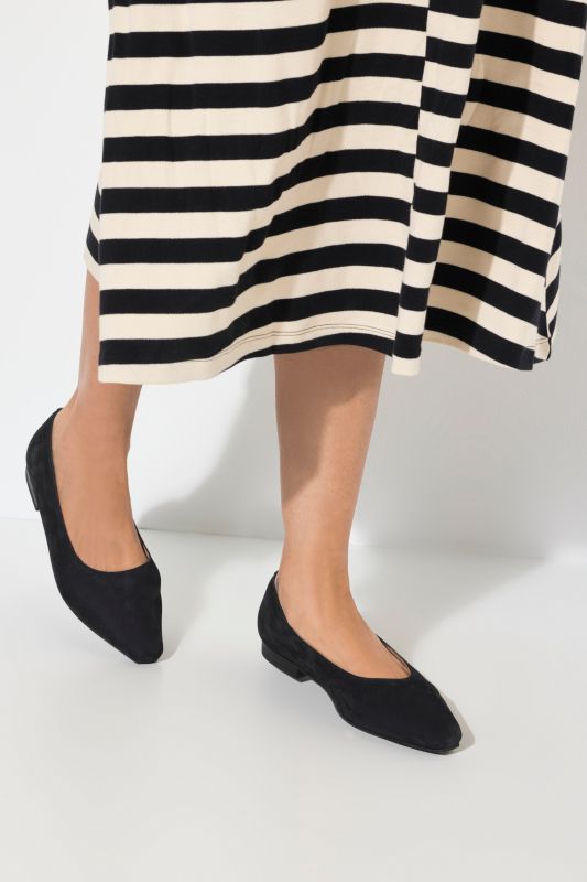 Ballerines en nubuck – largeur H