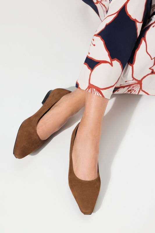 Ballerines en nubuck – largeur H