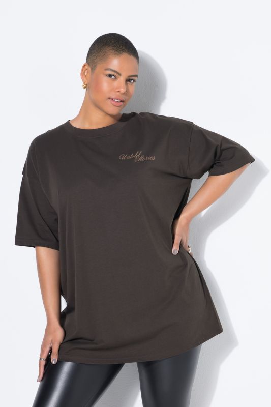 T-shirt oversize, imprimé à message