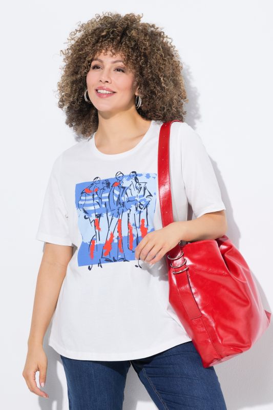 T-shirt imprimé mannequins, décolleté rond et manches courtes, coupe Classic Fit