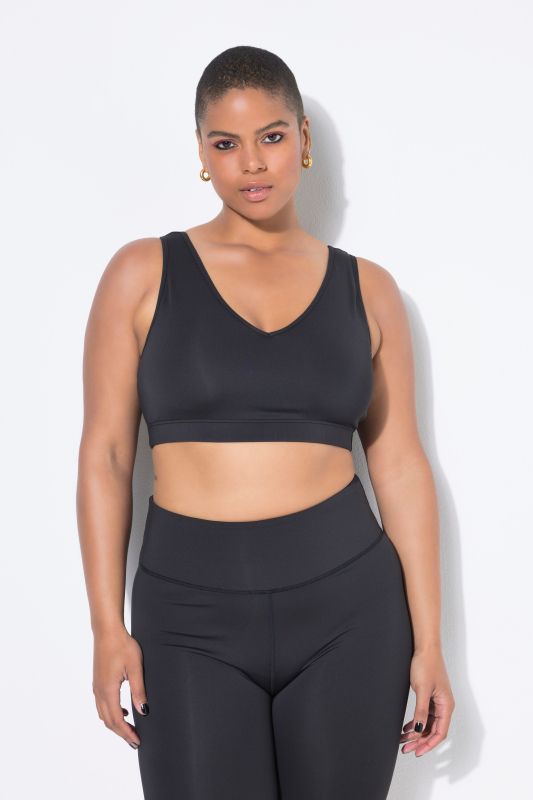 Soutien-gorge de sport, bande de soutien avec message GET STRONG