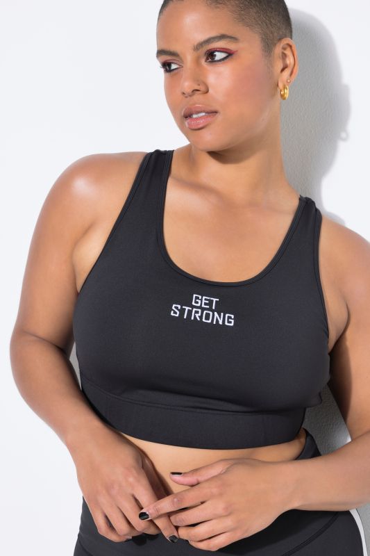 Soutien-gorge de sport, dos nageur, message GET STRONG