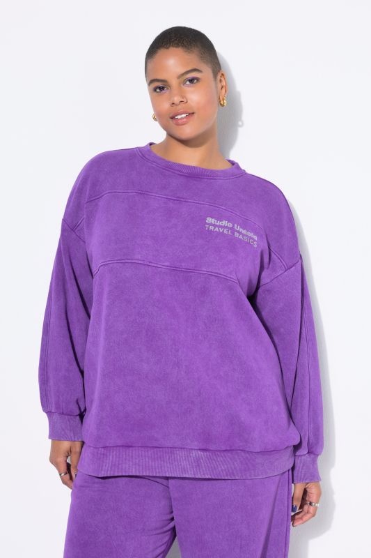 Sweat oversize. Style vintage. Message imprimé