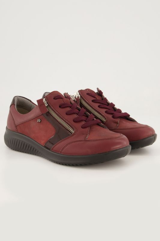 Sneakers en cuir Jomos, semelle intérieure amovible, fermeture zippée - largeur K