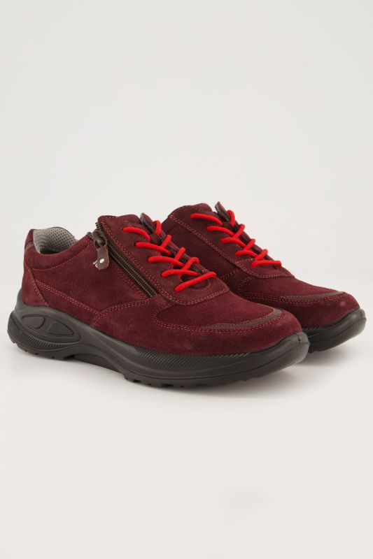 Chaussures en cuir Jomos à lacets, semelle intérieure amovible, fermeture zippée – largeur K