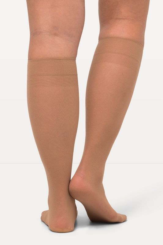 Lot de 3 mi-bas Essential, 30 deniers, jarretières confortables