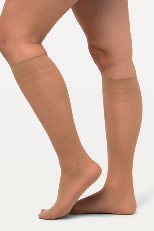 Lot de 3 mi-bas Essential, 30 deniers, jarretières confortables